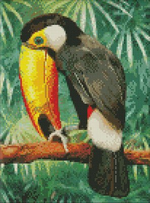 Алмазна мозаїка Фантазії папужки 30х40 Идейка (AMO7491) AMO7491 фото