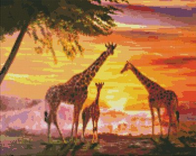 Алмазная мозаика Семья жирафов ArtAlekhina Идейка 40х50 (AMO7327) AMO7327 фото