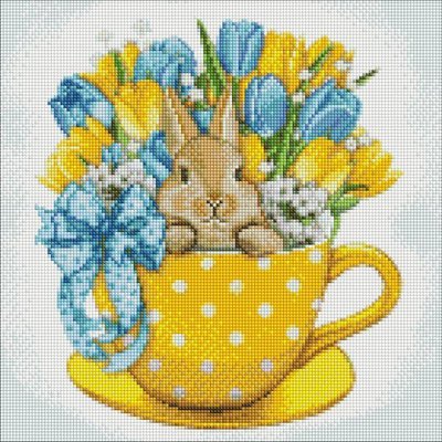 Алмазна мозаїка Чарівний кролик 40х40 Ідейка (AMO7563) AMO7563 фото