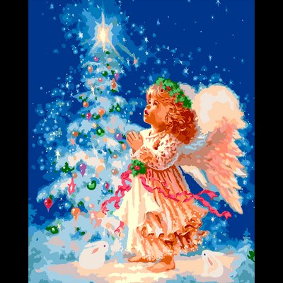 Картина по номерам SANTI Дух Рождества 40*50см (954412) 954412 фото