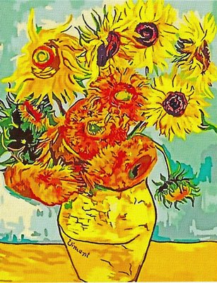 Картина за номерами - Соняшники Ван Гог 40х50 Ідейка (KHO098) KHO098 фото