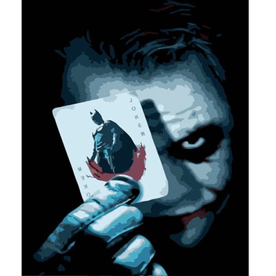 Картина за номерами Strateg Джокер з картою 40х50 см (HH071) HH071р фото