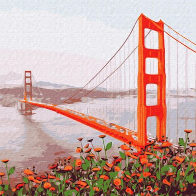 Картина за номерами Ранковий Сан-Франциско Ідейка (KHO3596) KHO3596 фото