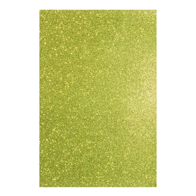 Фоамиран ЕВА жовто-зелений з глітером 200*300 мм товщина 17 мм 10 листів код: 742683 742683 фото