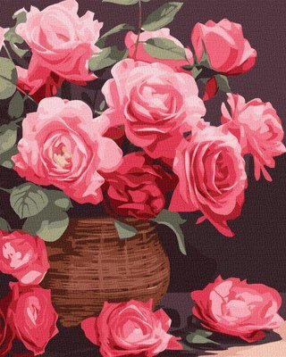 Картина за номерами Барвисті троянди art_selena_ua 40х50 Ідейка (KHO3250) KHO3250 фото