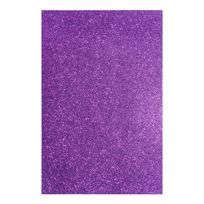 Фоамиран ЕВА фіолетовий з глітером 200*300 мм товщина 17 мм 10 листів код: 742684 742684 фото