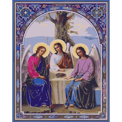 Картина за номерами Ікона Свята Трійця розміром 40х50 см Strateg (SY6700) SY6700 фото