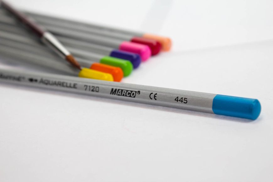 Набір акварельних олівців Marco Raffine 36 шт в металевому пеналі (7120-36TN) 7120-36TN фото