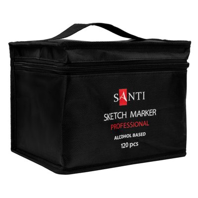 Набір маркерів SANTI спиртові в сумці 120 шт / уп (390625) 390625 фото