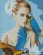 Алмазна мозаїка на підрамнику Дівчина з блакитними папугами ©Ira Volkova 40х50 (AMO7208) AMO7208 фото 1