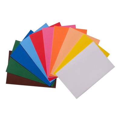 Набір Фоамиран ЕВА різнобарвного з клейовим шаром 10 кольорів А4 товщина 17 мм код: 742718 742718 фото