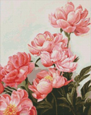 Алмазная мозаика Букет розовых пионов ArtAlekhina Идейка 40х50 (AMO7274) AMO7274 фото