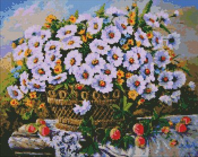 Алмазная мозаика Летние цветы 40х50 Идейка (AMO7330) AMO7330 фото