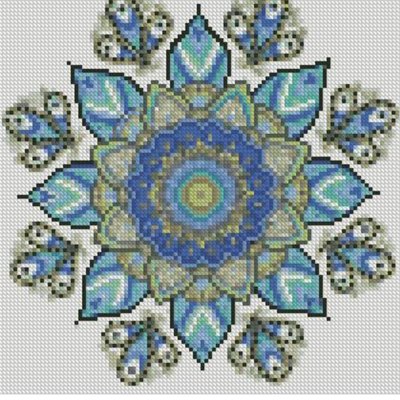 Алмазна мозаїка Візерунок сапопізнання розміром 30х30 см Strateg (CA-0066) CA-0066 фото