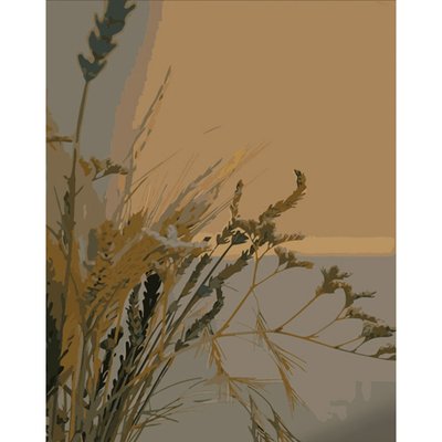 Картина за номерами Strateg Ранкові сухоцвіти 40х50 см (DY383) DY383 фото