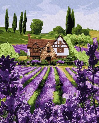Картина за номерами Lavender House 40*50 см у тепловому пакеті Ідейка Ukraine (KHO2293) KHO2293 фото