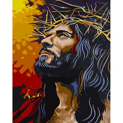 Картина за номерами Strateg Ісус в терновому вінку 40х50 см (GS1275) GS1275 фото