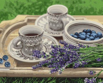 Картина за номерами Лавандовий сніданок Photo: Julia Shalaeva 40х50 Ідейка (KHO5600) KHO5600 фото