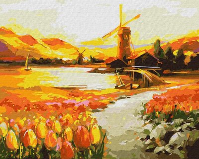 Картина за номерами У долині тюльпанів 40х50 Ідейка (KHO6315) KHO6315 фото