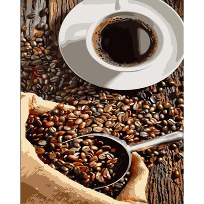 Картина за номерами Strateg Неймовірна кава 40х50 см (DY400) DY400 фото