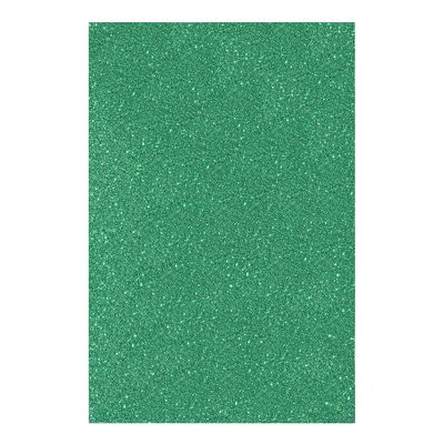 Фоамиран ЕВА яскраво-зелений з глітером з клейовим шаром 200*300 мм товщ. 17 мм 10 л. код: 742695 742695 фото