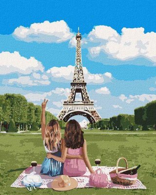 Картина за номерами Подружки в Парижі 40х50 (KHO4790) KHO4790 фото