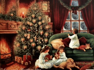 Алмазна мозаїка флуоресцентна Різдво 30 * 40см без рамки, в кор. 42 * 6,5 * 4см (AG0019) AG0019 фото