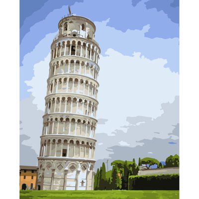 Картина за номерами Пізанська башня розміром 30х40 см Strateg (SS-6608) SS-6608 фото