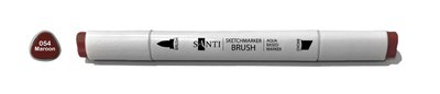 Скетч-маркер акварельний SANTI sketch SM-54 темно-бордовий (390720) 390720 фото
