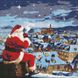 Алмазна мозаїка без підрамника Різдвяна ніч з голограмними стразами art_selena_ua 40х40 Ідейка (AMC7825) AMC7825 фото 1