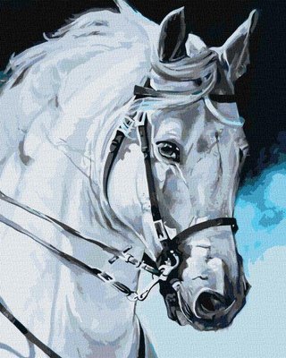 Картина за номерами Гордий кінь Ідейка 40х50 (KHO4387) KHO4387 фото