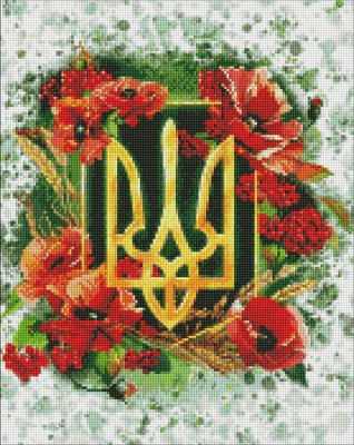 Алмазна мозаїка Квітучий тризуб ©chervonavorona_artist 40х50 Идейка (AMO7520) AMO7520 фото