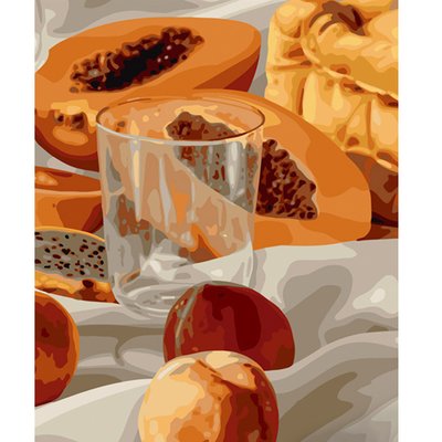 Картина за номерами Папайя на сніданок розміром 40х50 см Strateg (GS544) GS544 фото