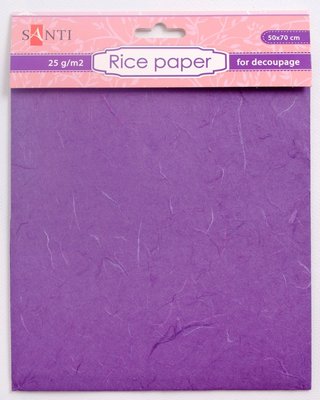Рисовая бумага фиолетовая 50*70 см код: 952719 952719 фото