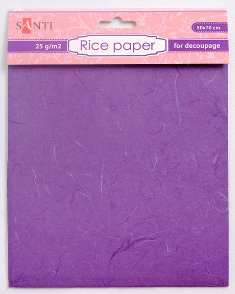 Рисовий папір фіолетова 50*70 см код: 952719 952719 фото