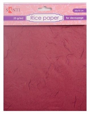 Рисовая бумага коричневая 50*70 см код: 952720 952720 фото