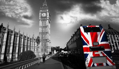 Алмазна мозаїка Крокуючи по Лондону 30 * 40см без рамки в кор. 39 * 8 * 5 см H8852 фото