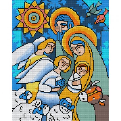 Алмазна мозаїка SANTI Різдво 40х50см на підрамнику (954720) 954720 фото