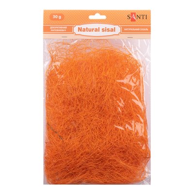 Сизаль натуральний SANTI 30 г колір оранжевий. код: 742780 742780 фото