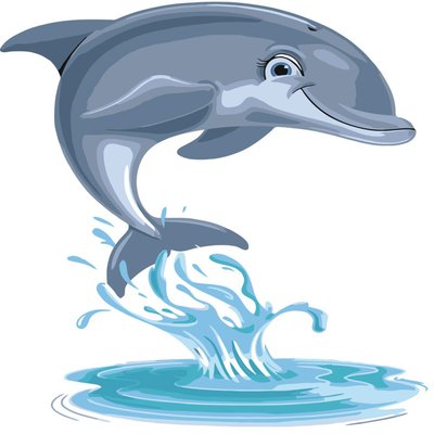 Картина за номерами ПРЕМІУМ Дельфін з лаком та рівнем розміром 30х30 см Strateg (ES055) ES055 фото