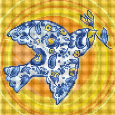 Алмазна мозаїка Вільна пташка Юлія Задорожня 30х30 Ідейка (AMO7557) AMO7557 фото