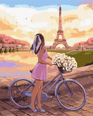 Картина за номерами Романтика в Парижі ©Kira Corporal Ідейка 40х50 (KHO2607) KHO2607 фото