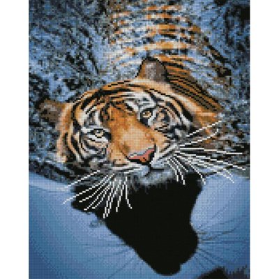 Алмазна мозаїка Тигр на відпочинку 40х50 см Strateg FA20143 FA20143 фото