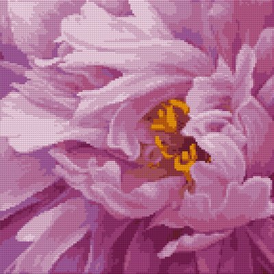 Алмазна мозаїка Рожева півонія artalekhina SANTI 40*40см на підрамнику (954704) 954704 фото