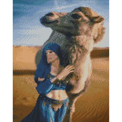 Алмазна мозаїка Верблюд у Сахарі 30х40 см Strateg (KB025) KB025 фото