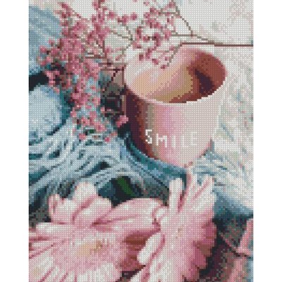 Алмазна мозаїка Чашка Smile розміром 30х40 см Strateg HX458 HX458 фото