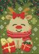Алмазна мозаїка без підрамника Різдвяний олень Mariia Davydova 15х20 Ідейка (AMM1004) AMM1004 фото 1