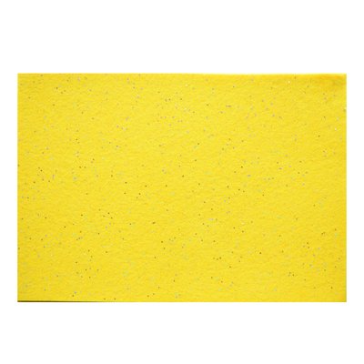 Набір Фетр Santi м'який з глит. жовтий 21*30см (10л) код: 741816 741816 фото