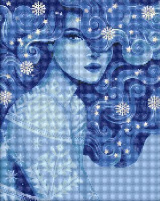 Алмазна мозаїка Холодна краса ©pollypop92 AMO7452 Ідейка (AMO7452) AMO7452 фото
