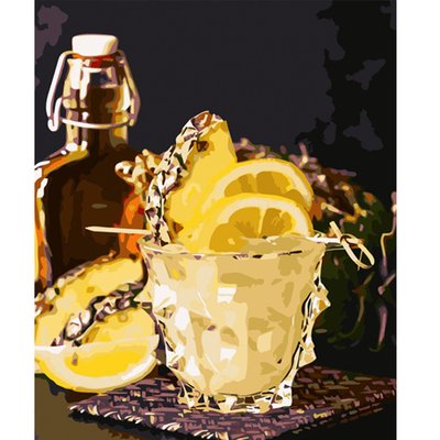 Картина за номерами Strateg Жовтий лимонад 40х50 см (HH070) HH070 фото